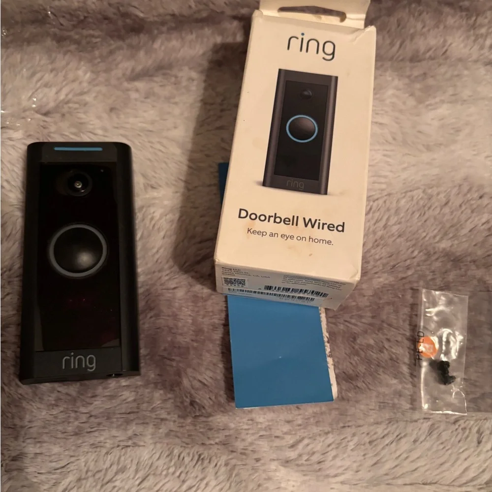 Ring Wired Doorbell in Black and Blue